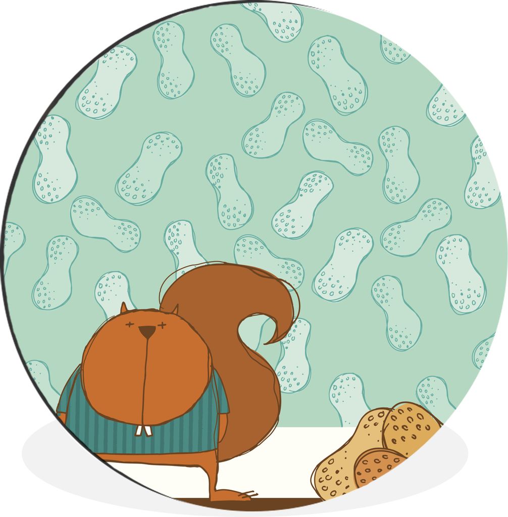 MuchoWow - Mauerkreis - Wandbilder - Runde Bild - Bild aus Aluminium - Schlafzimmer - Wohnzimmerdekoration - Wand Dekoration