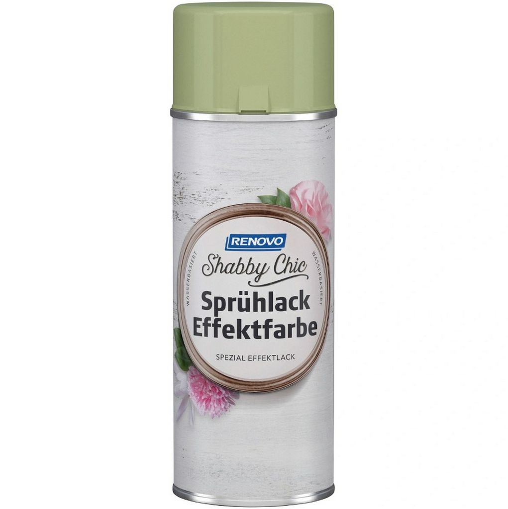 Renovo Sprühlack Effektfarbe Vintage Shabby Chic 0,4L Innen Nostalgic Green