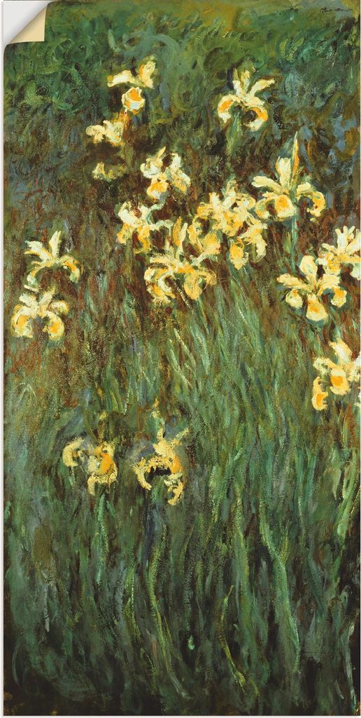 ARTland Wandbild, selbstklebend Gelbe Iris. Größe: 20x40 cm