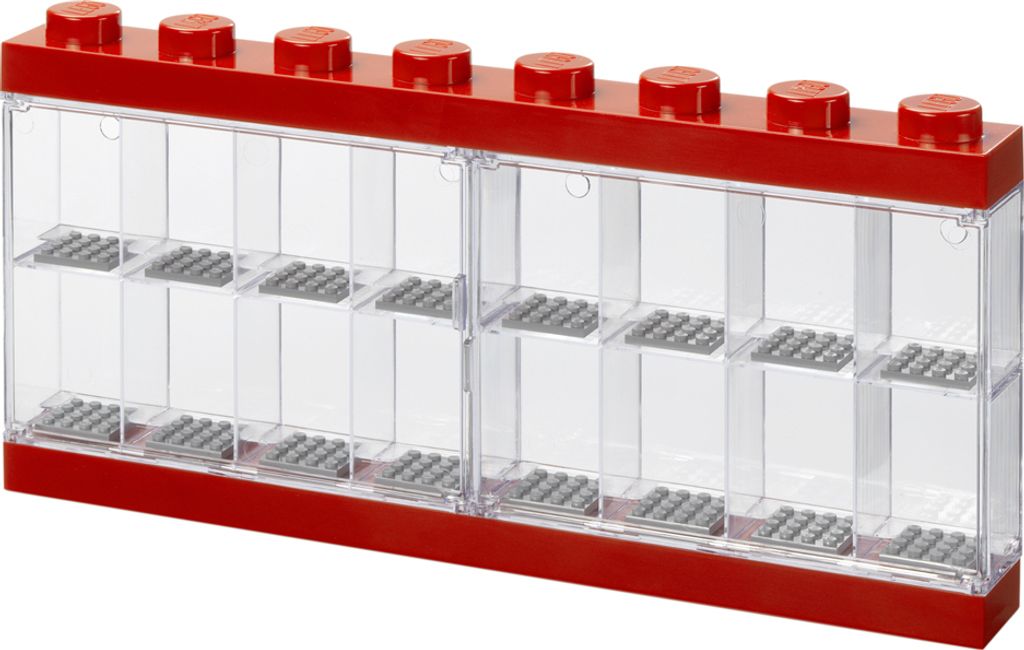 LEGO Minifiguren-Schaukasten DISPLAY CASE 16 rot Produktbild 