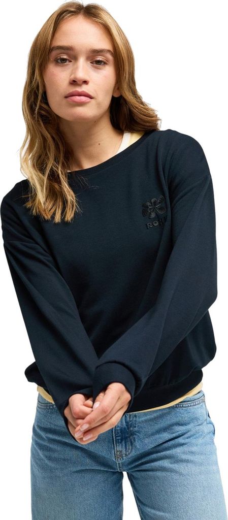 Roxy Surfing By Moonlight ERJFT05008-KVJ0, Sweatshirt, Damen, Dunkelblau