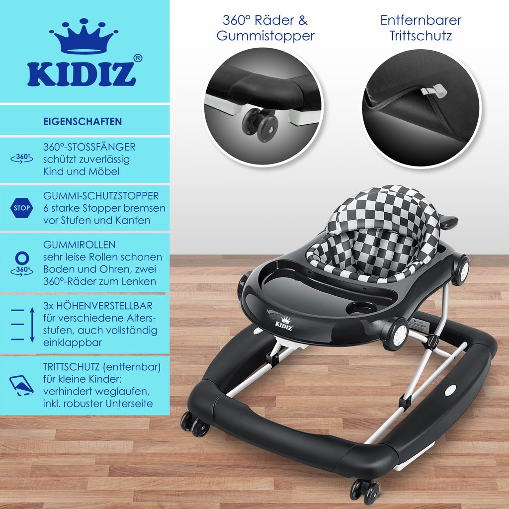 KIDIZ 4in1 Lauflernhilfe Babywalker Spiel Kaufland