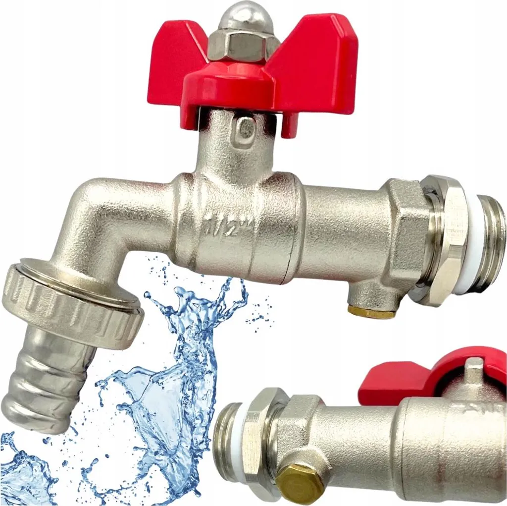 Robinet extérieur anti-contamination 1/2 en laiton massif renforcé