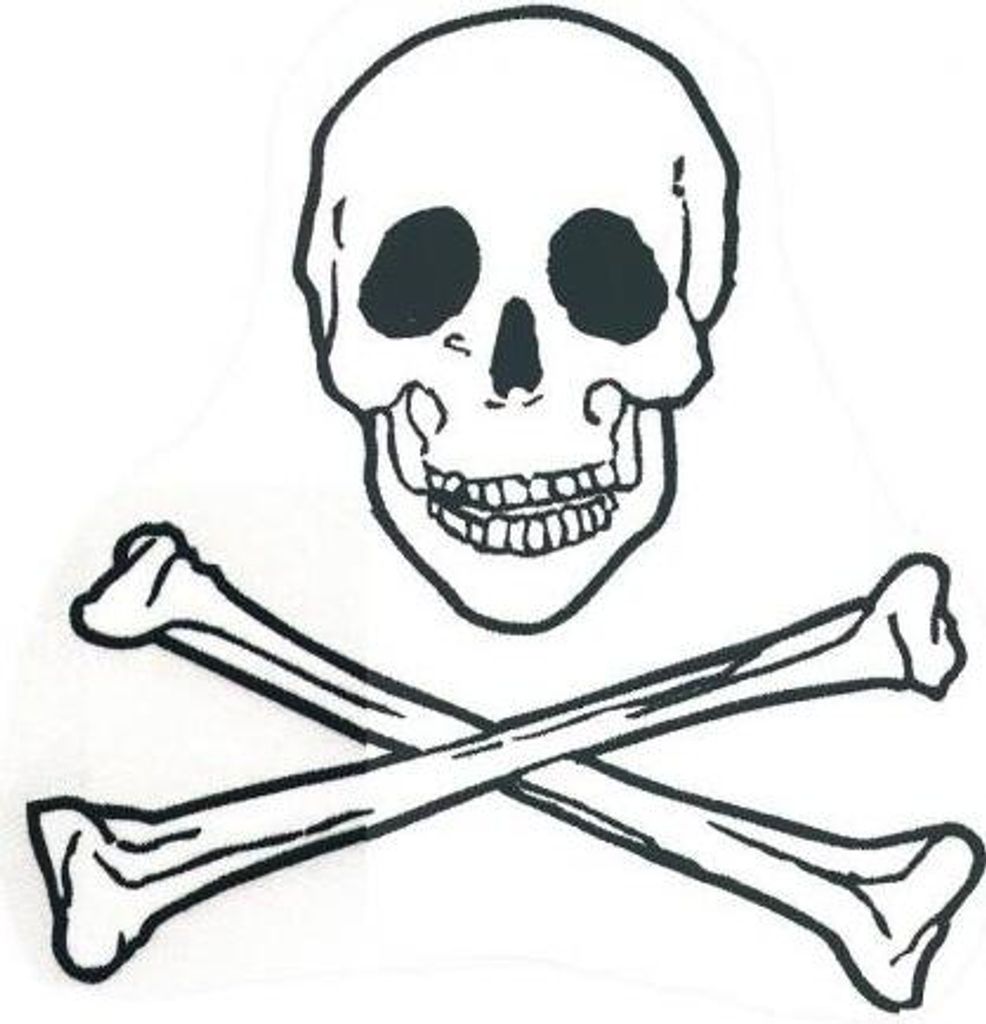 RÜCKENAUFNÄHER - Totenkopf - 08024 Gr. ca. 21,5 x 24 cm - Patches Stick Applikation