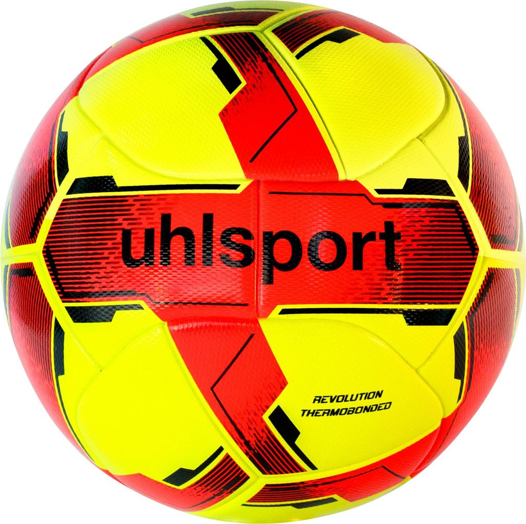 Uhlsport Revolution Thermobonded Spielball - Neongelb / Neonorange / Schwarz