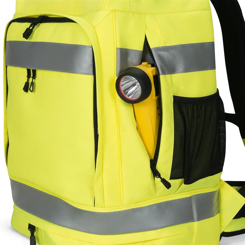 Sac à dos Sécurité 65L Jaune - Évitez les Risques en étant Visible