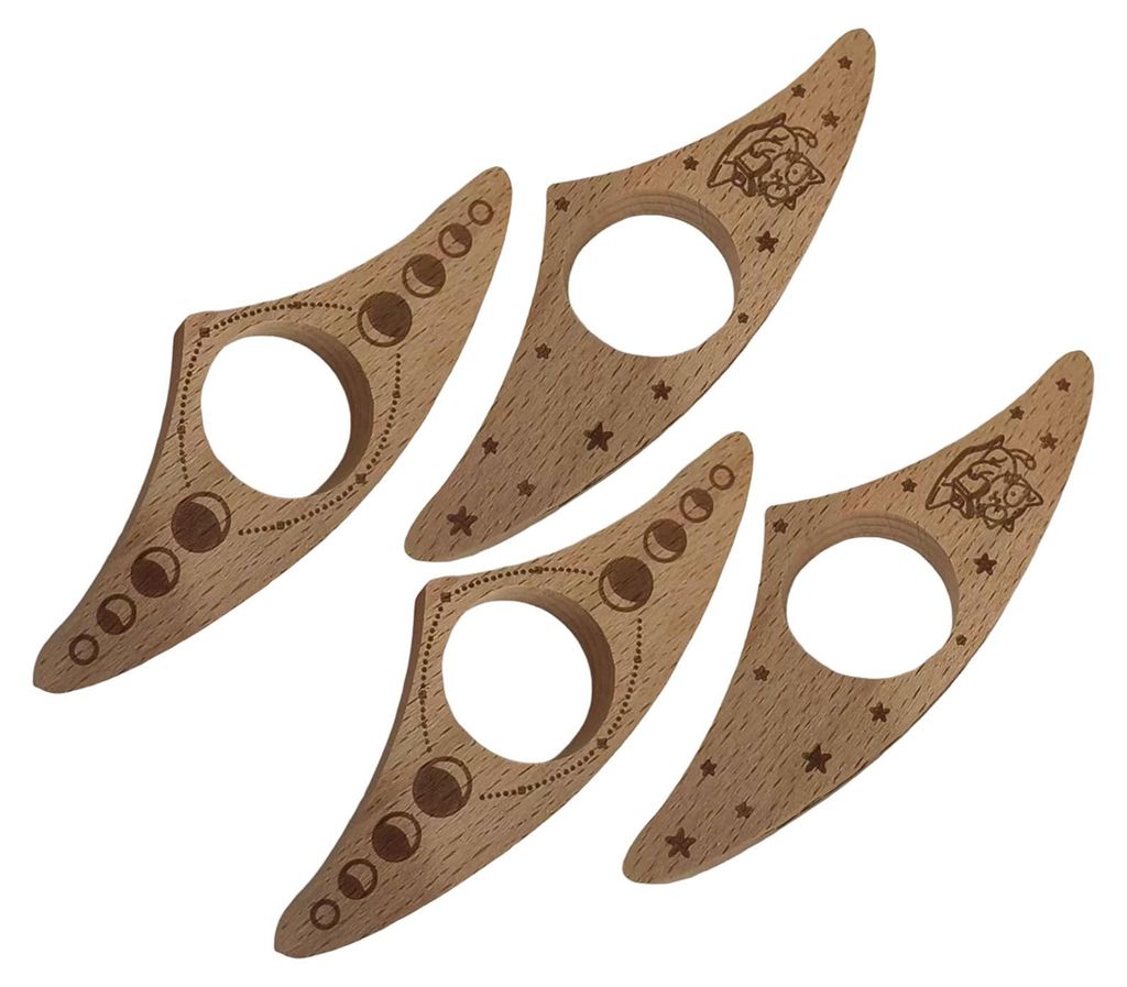 Buchseitenhalter aus Holz, Daumenring, Lesezeichen, hält Ihr Buch offen, Lesehilfe, Geschenk für Lehrer und Bücherliebhaber
