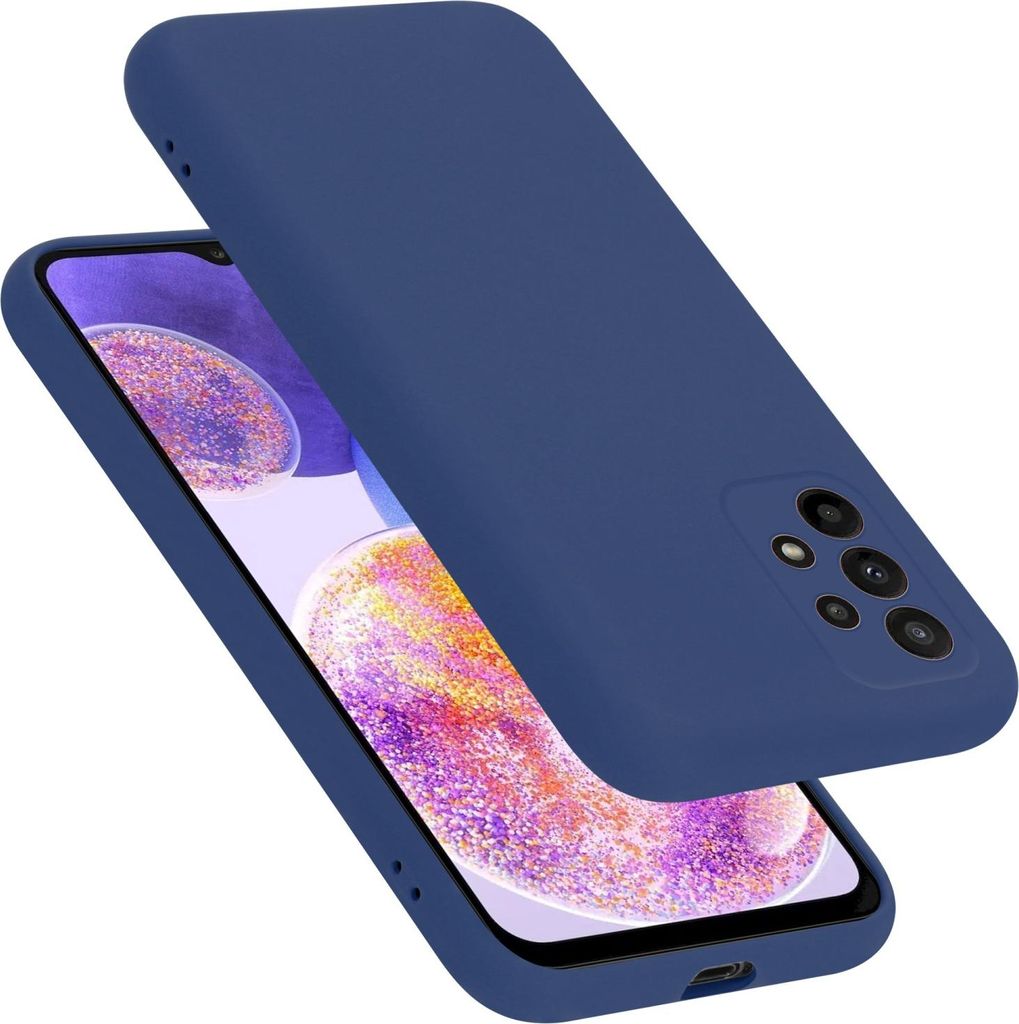 Cadorabo Schutzhülle für Samsung Galaxy A23 4G Hülle in Blau Handyhülle Case Cover TPU Etui