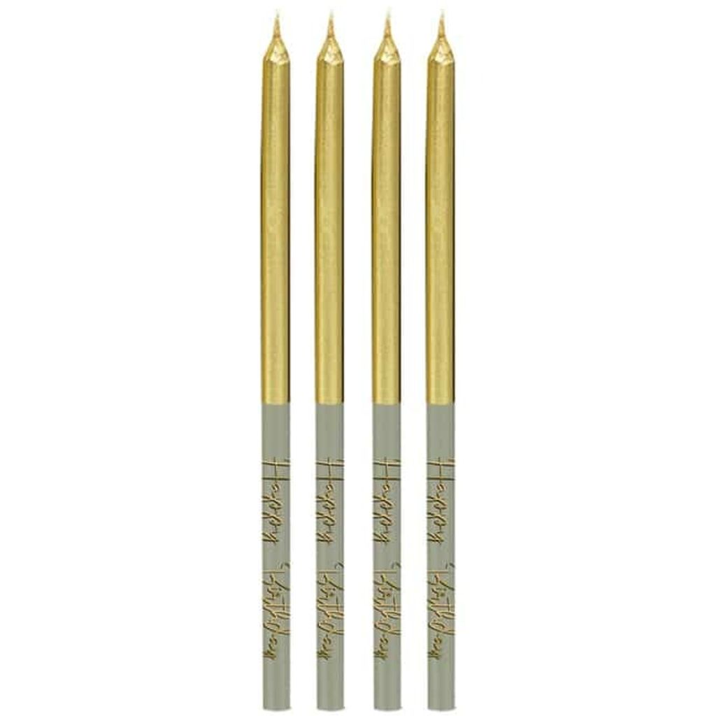 16 Kerzen - Happy Birthday - Golden Dawn - ca. 12,5 cm Produktbild 