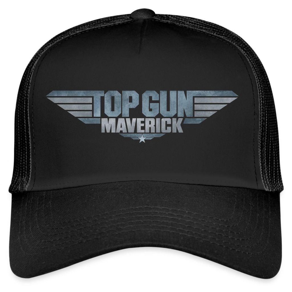 Spreadshirt Top Gun Maverick Logo Trucker Cap, One size, Produktbild 