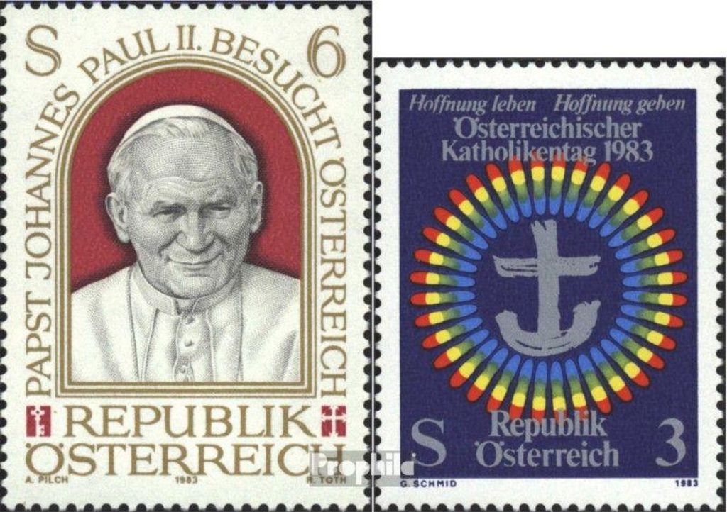 Briefmarken Österreich 1983 Mi 1749,1751 (kompl.Ausgaben) Produktbild 