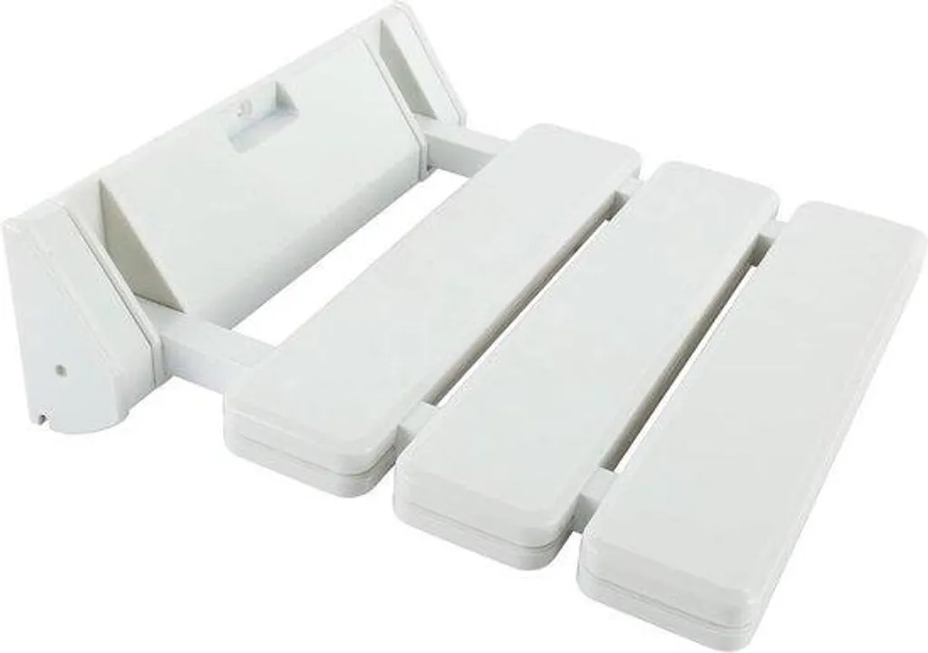 Chaise de douche pliable murale antidérapante Modèle Sécurité - Blanc