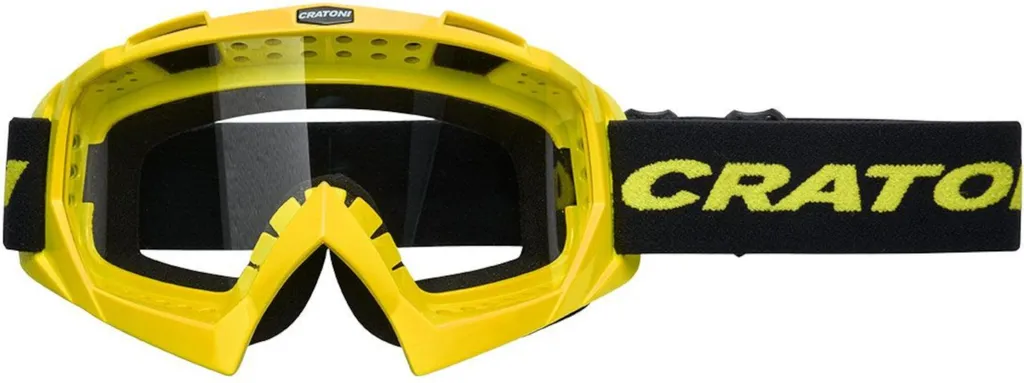 Lunettes Cratoni MX C-Rage jaune fluo : finie la buée lors de vos sorties