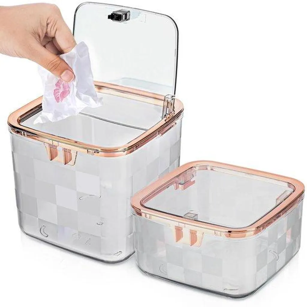 Mini-poubelle 1,4L et 2,2L design - Poubelle de bureau petit format