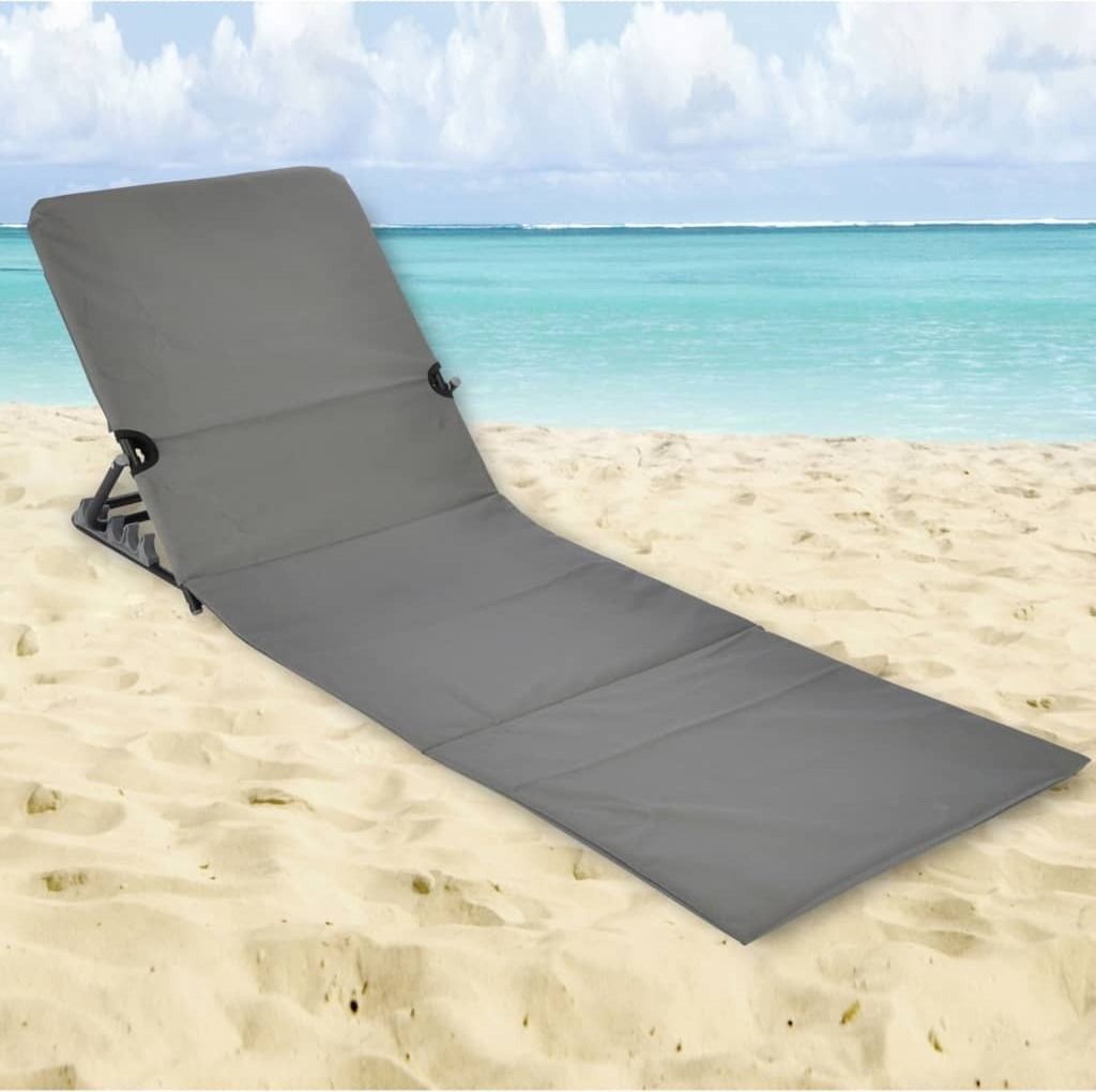 Składana mata plażowa HI PVC szara Zdjęcie produktu 4