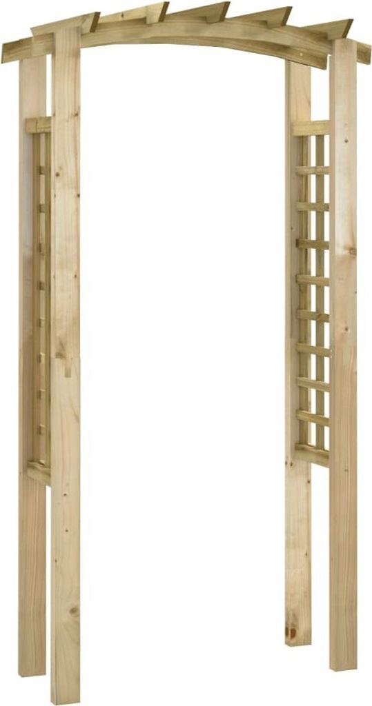Arche en forme de rose vidaXL 110 x 60 x 210 cm en bois Image du produit 