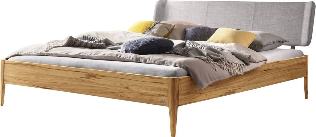 Hasena Lounge Pienza Bettgestell Massivholz Kopfteil gepolstert