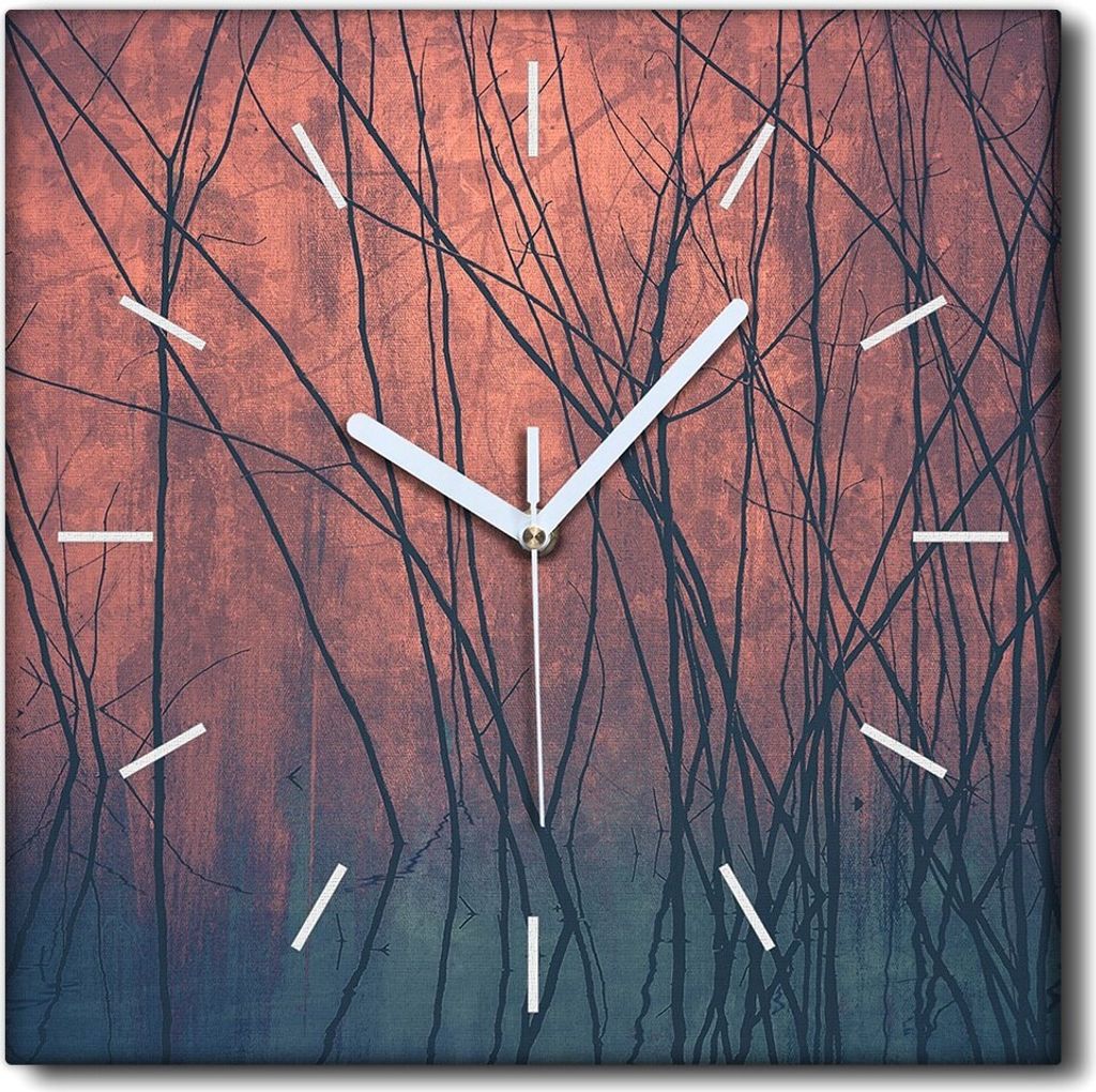 Coloray Uhr auf Leinwand 30x30 cm Wand Uhr Dekoration Produktbild 