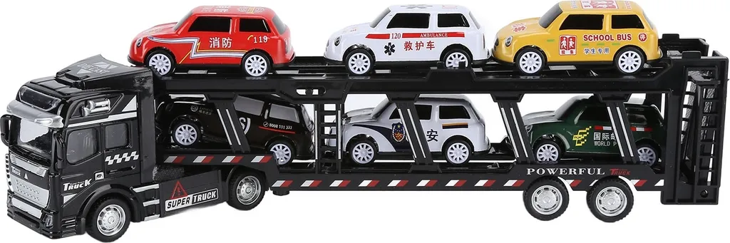 Camion di Trasporto Auto Classico | Modello Giocattolo in Lega