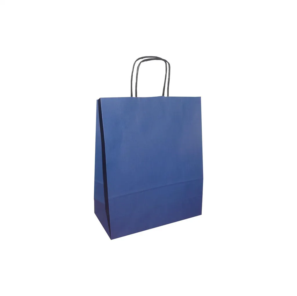 Offerta 200 Sacchetti Carta Blu AWIH 25x11x32 cm - Pronta Consegna
