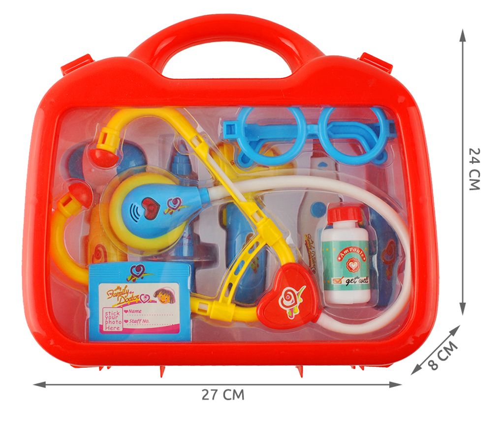 Foxom Arztkoffer Kinder 37 Stück Kinder Arztkoffer Doktorkoffer Spielzeug Doktor Spielset Rollenspiel Lernspielzeug für Mädche und Junge ab 3 Jahre