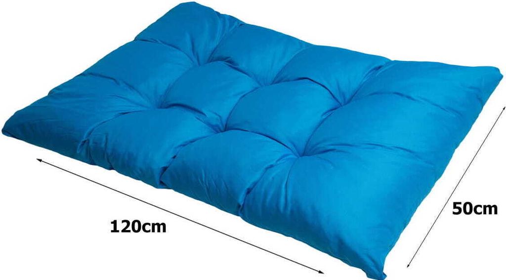 Palettenkissen 120×50 cm – Bequemes Sitzkissen für Palettensofa und Gartenlounge Palettenkissen Blau Gartenkissen, palettenkissen outdoor