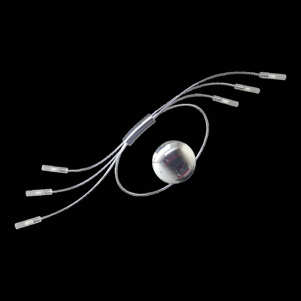 Suspension LED Design en Chrome et Verre TALAX pour Salon et Séjour