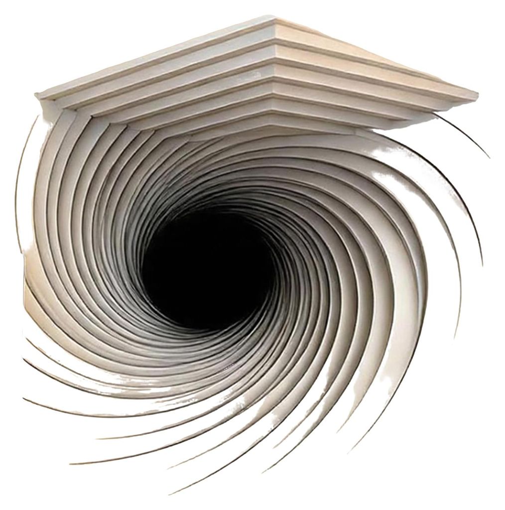 3D-Eckwandbild mit optischer Täuschung, großes abstraktes, abnehmbares und aufklebbares Wandtattoo für Wohnzimmer und Büro