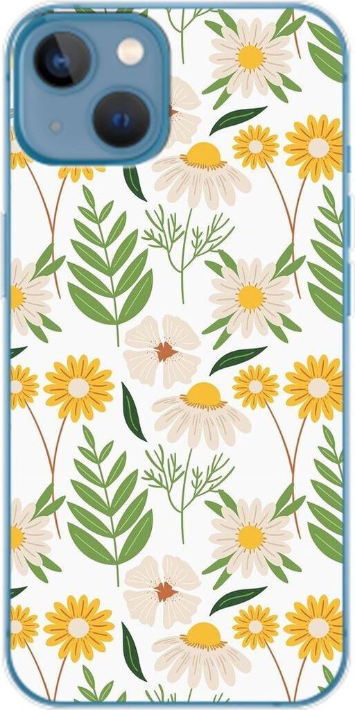 König Design Hülle kompatibel mit Apple iPhone 14 Plus Kunststoff Soft Handyhülle - Handy Case Blumenmuster 2