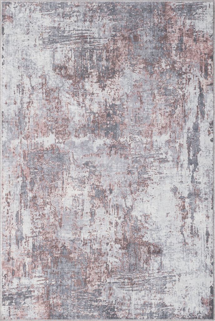 MY-RUG Teppich, Ishaan, 180x120, Waschbarer Teppich Grau, modernes Design, waschbar bis 30°C, In- und Outdoor geeignet, rechteckig