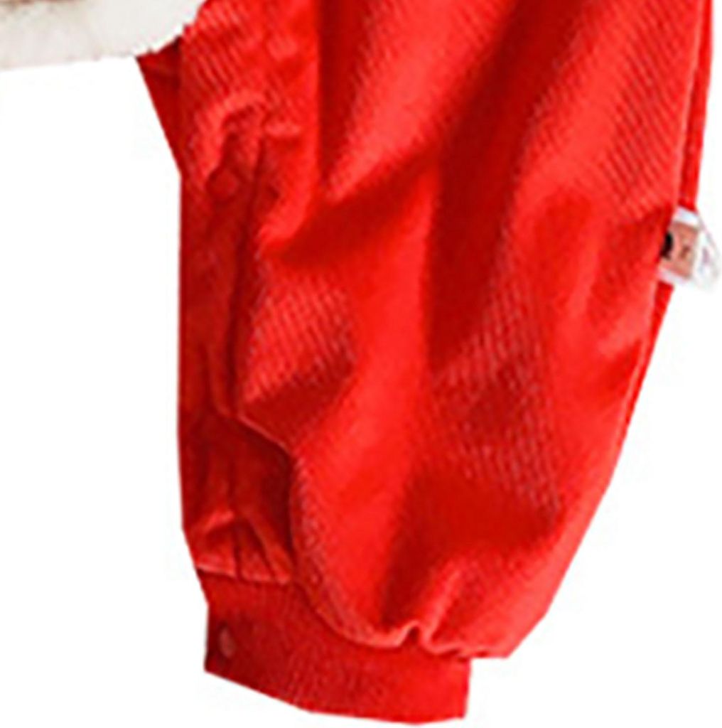 Chinesischer Neujahrs-Baby-Strampler, Baumwolle, Vintage-Stil, Spulenschnalle, festlicher Säuglings-Einteiler mit Weste für den Winter, 90 cm
