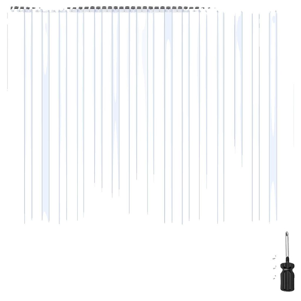 Tenda a strisce VEVOR, 16 pezzi, 243 cm di altezza, 243 cm Immagine del prodotto 