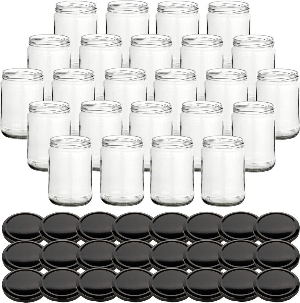 gouveo 24er Set Einmachgläser 580 ml Klassik mit Produktbild 