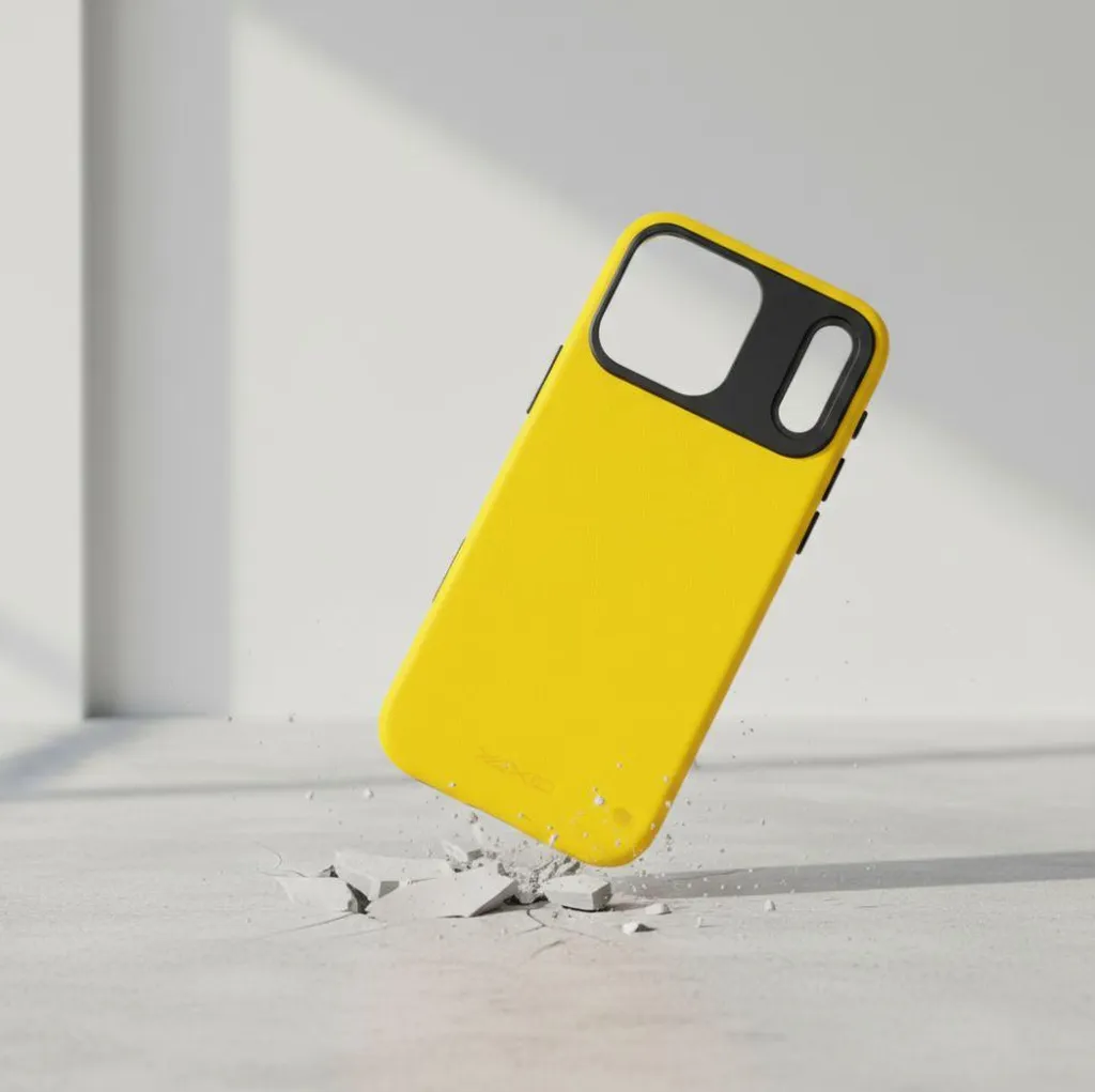 HONLEN Custodia In Pelle Per Vivo X100 Pro (6.78 Pollici) - Cover Business Con Retro In PU, Paraurti Airbag, Colore Giallo, Protezione Antiurto - 3