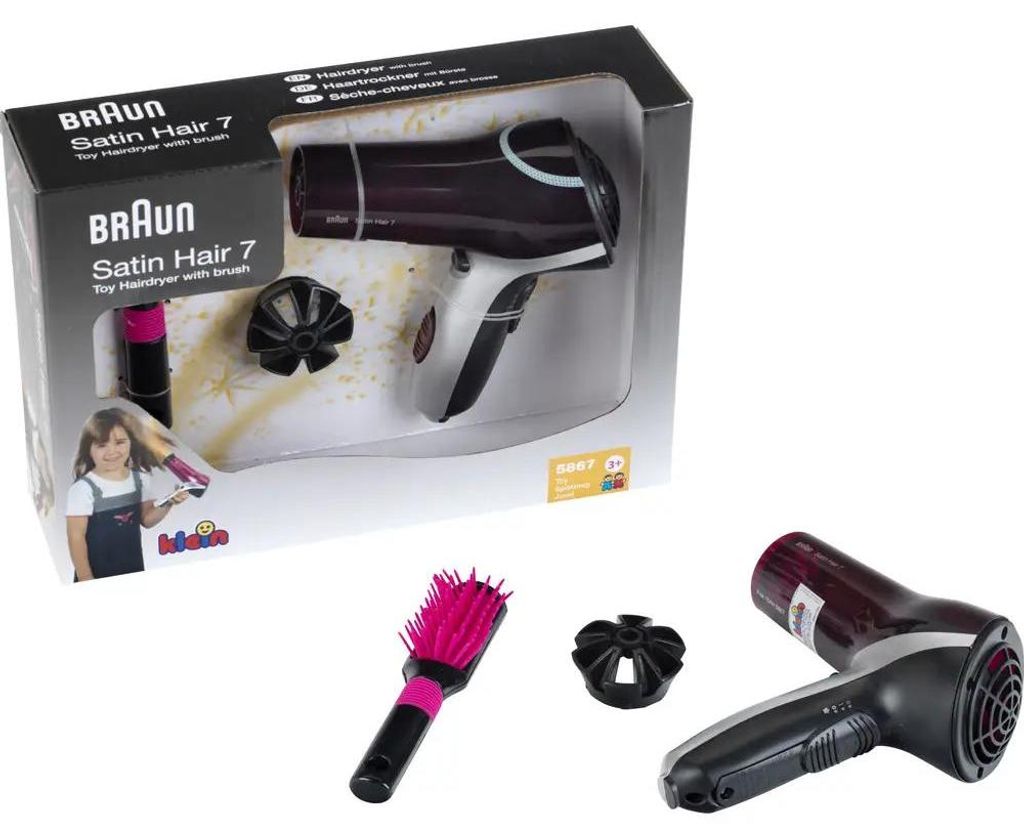 Theo Klein 5867 Braun Satin Hair 7 Haartrockner (Spielzeug)