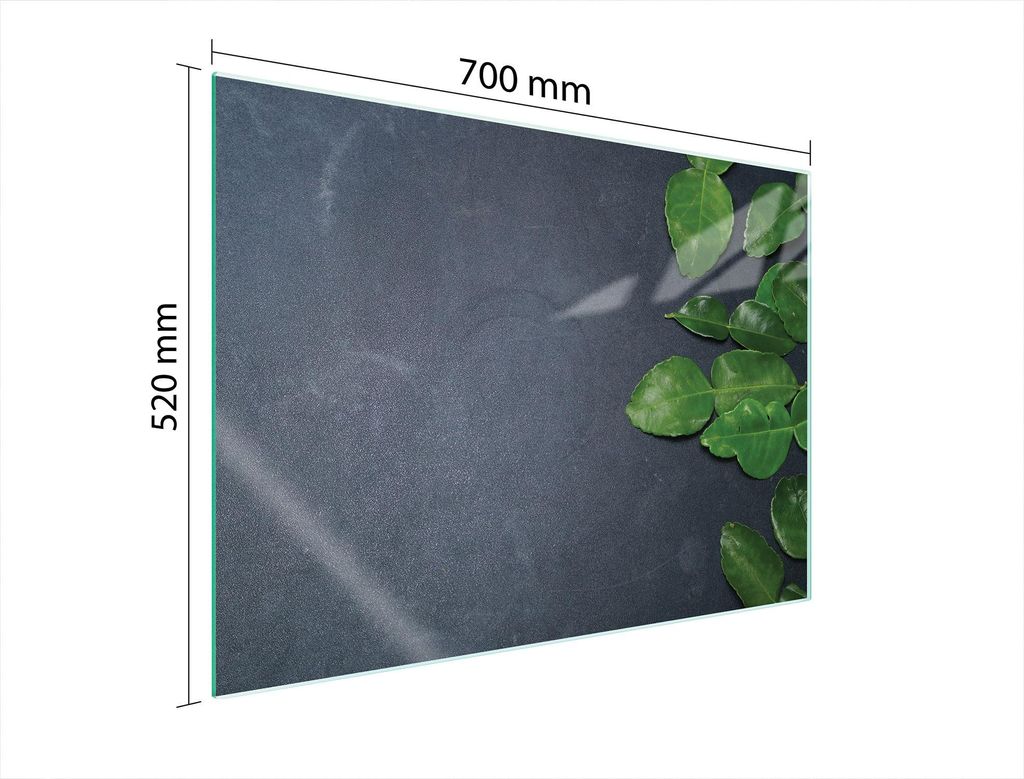 Glasschutzplatte Für Herd 70X52 Schiefer