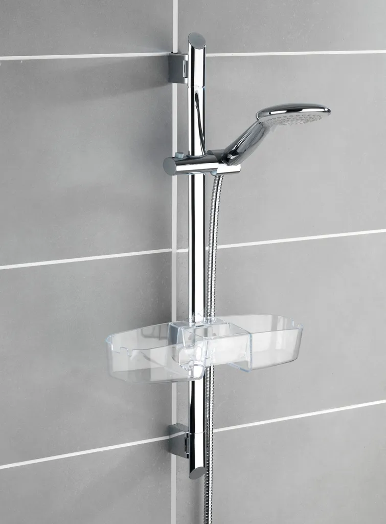 Rangement douche sans percer Valet suspendu 3 compartiments gain de place