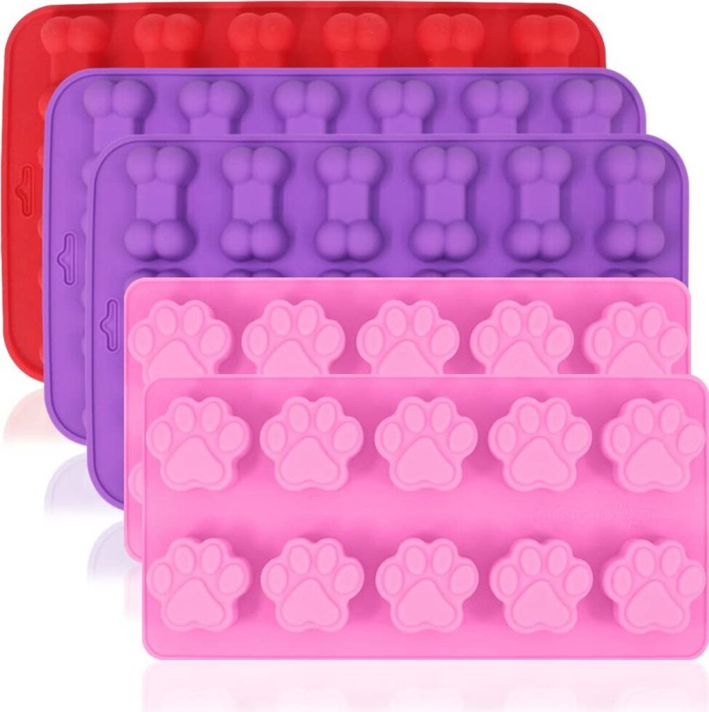 Hundekekse Backform Hundeleckerli Silikonform Backmatte Hundekekse Ausstechform Ice Cube Tabletts, um Gumdrop Jelly Kuchen Muffin Cupcake