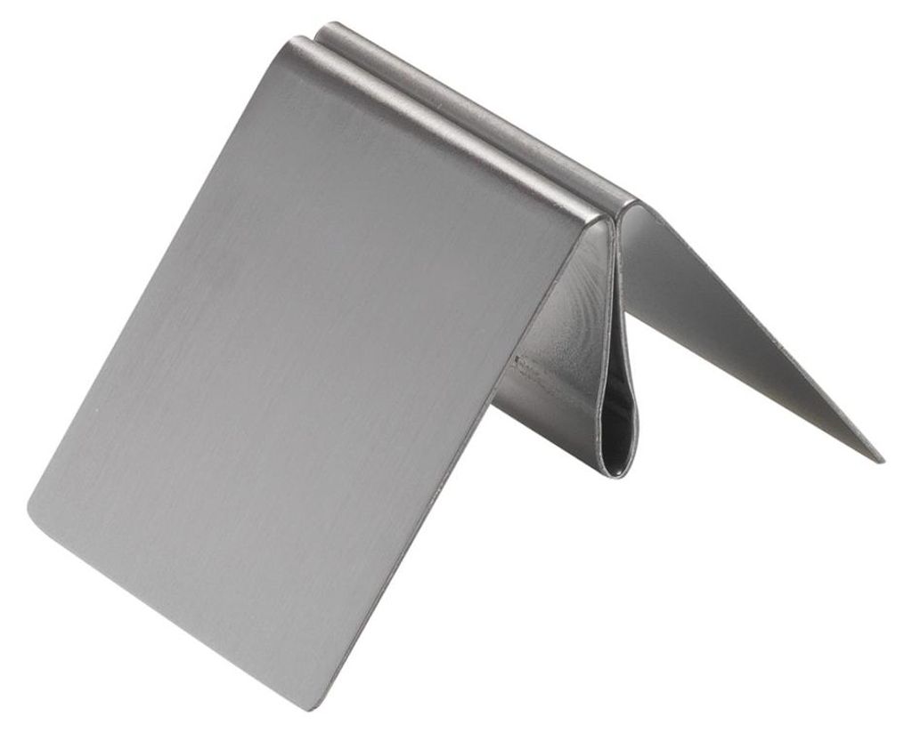 Menükartenhalter, 50mm Breite, Edelstahl, Kartenhalter, Produktbild 