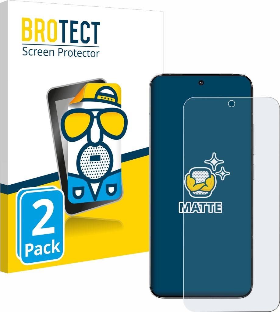 2x BROTECT Schutzfolie für Xiaomi 15 Displayschutz Displayschutzfolie Folie Matt Entspiegelungsfolie