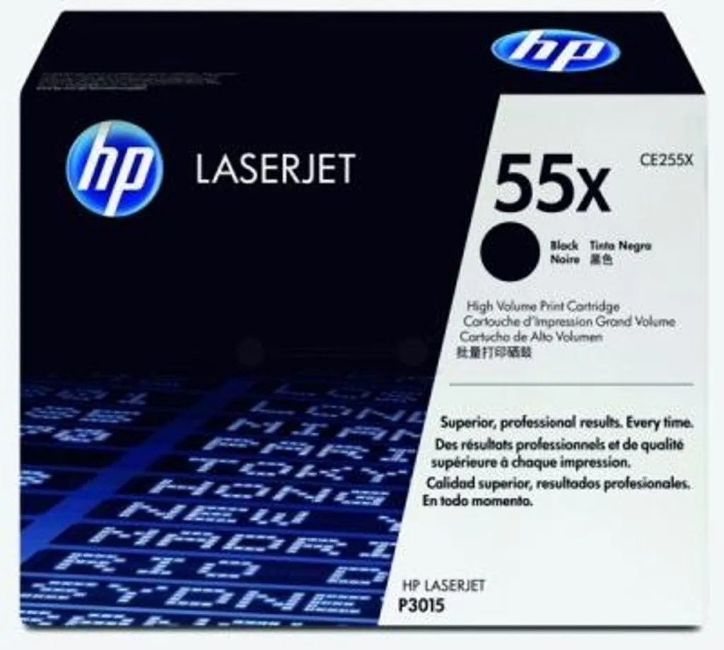 Cartouche de Toner Noir pour HP LaserJet P3015 CE255X 55JC Haute Qualité