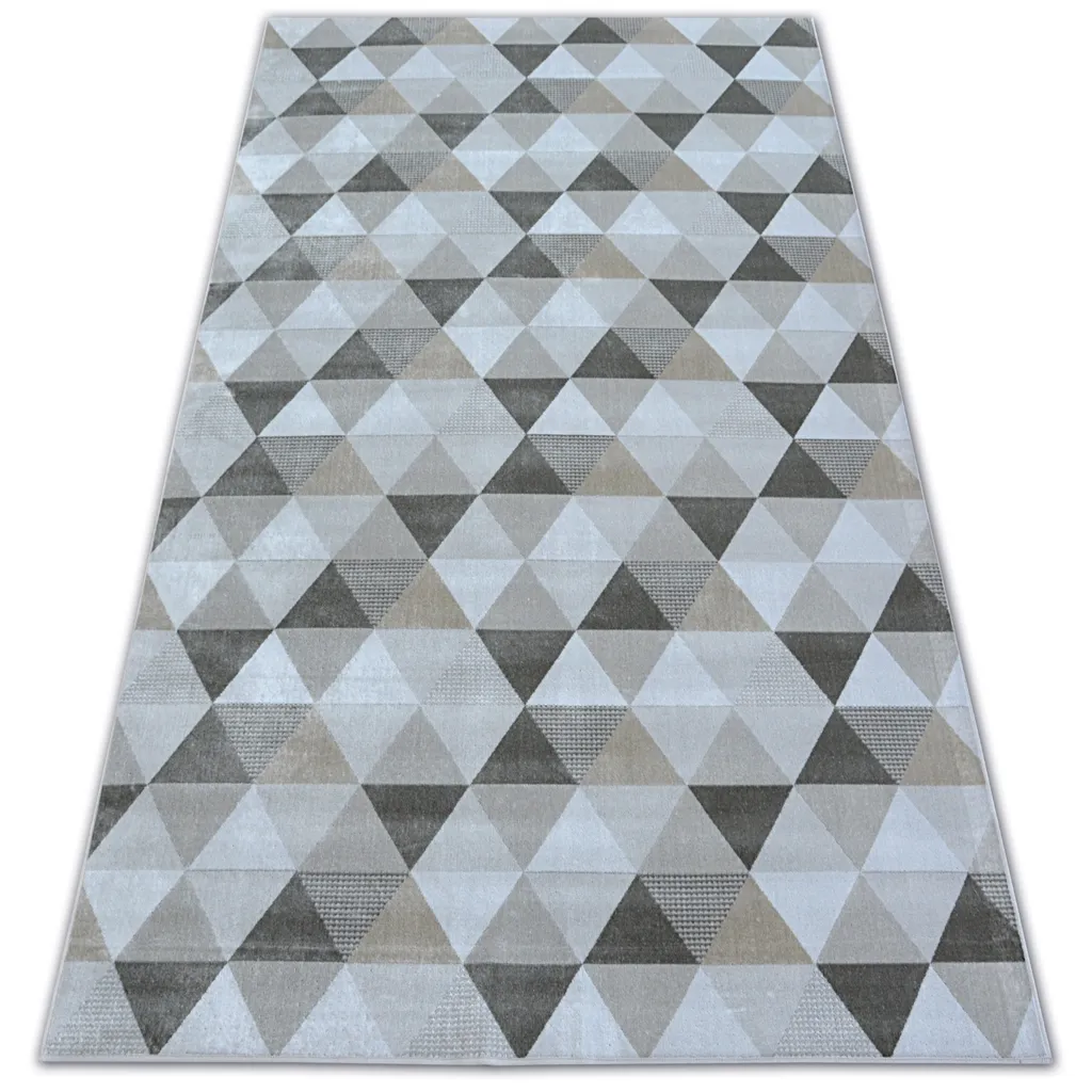 Tapis NOBIS 160x230 cm crème anti-tache : confort et style pour le salon