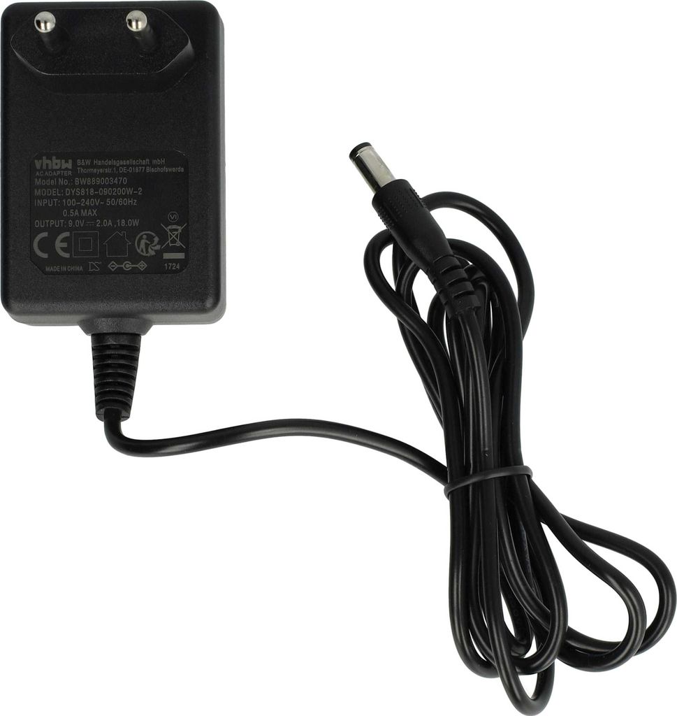 vhbw Ladekabel kompatibel mit Tondeo ECO-XP Lithium Rasierer - Netzkabel, 146 cm