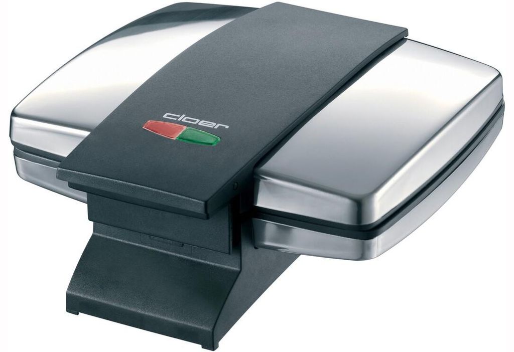 Cloer Sandwichmaker 6235, Schwarz, Silber, Edelstahl, 930 Produktbild 