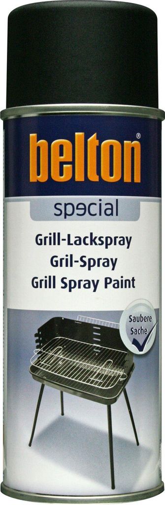 37,48 € / 1 l belton Grill-Lackspray, schwarz-matt - 400ml Produktbild 