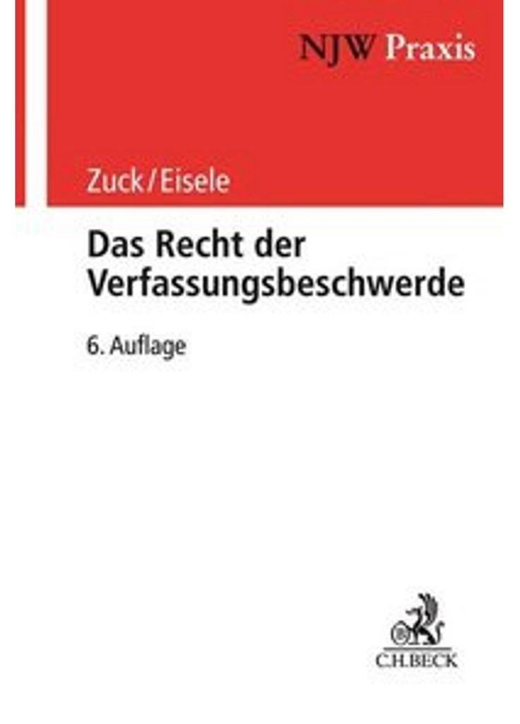 Das Recht der Verfassungsbeschwerde