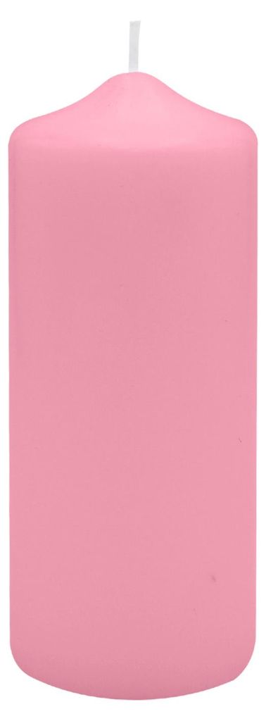 Spitzkopf Stumpen Kerzen Altrosa 10 x Ø 8 cm, 6 Stück Produktbild 
