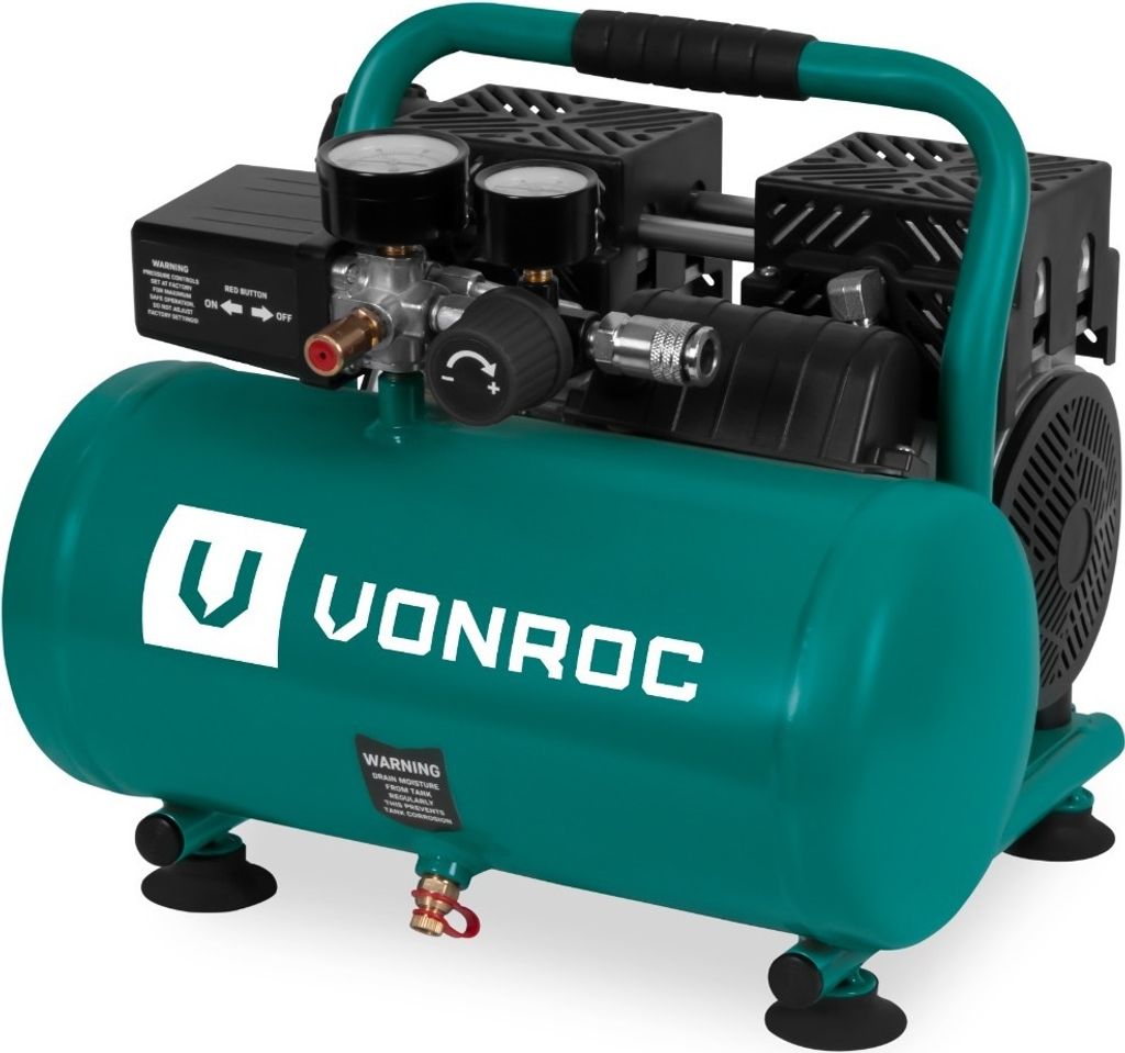 Vonroc Luftpumpe Kompressor - Akku, 20V, tragbar, Auto & Fahrrad