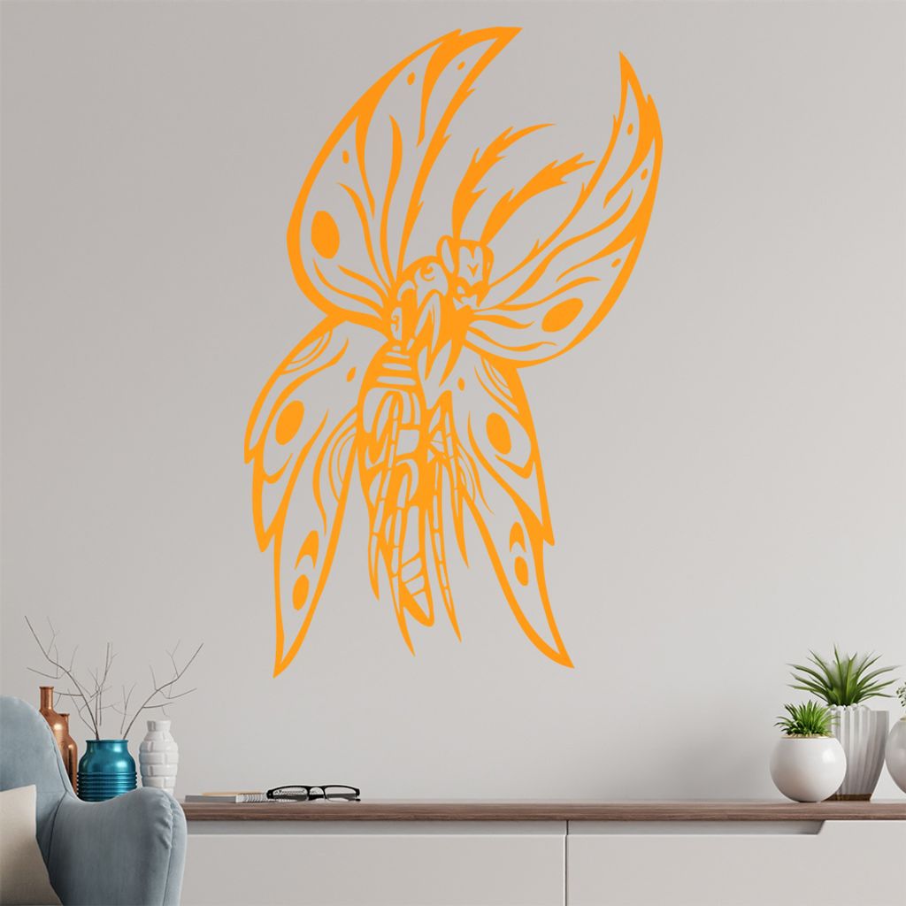 Killer Motte Wandtattoo in 6 Größen - Wandaufkleber Wall Sticker - Dekoration, Küche, Wohnzimmer, Schlafzimmer, Badezimmer