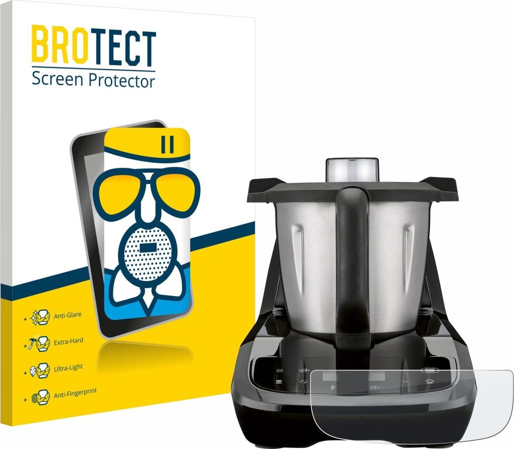 BROTECT Entspiegelungs Schutzglas für SilverCrest Monsieur Cuisine compact Schutzfolie Panzer Folie Glas Display Schutz matt